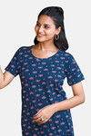 Sweetmoon Long T Shirt Nightdress - Blue — thumbnail 5